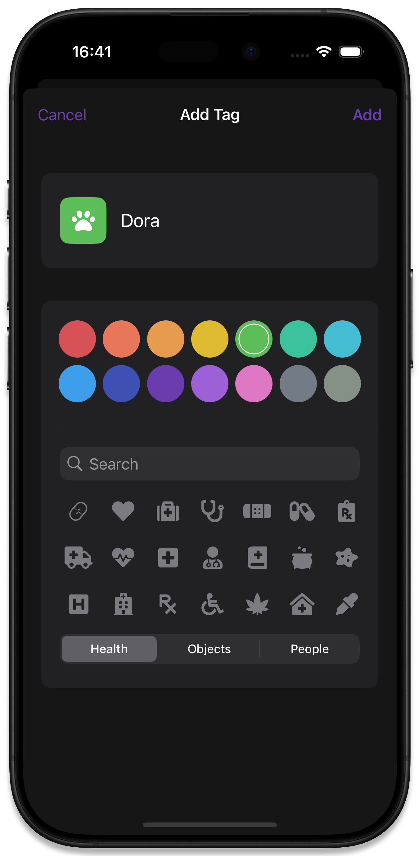 Creating a tag
